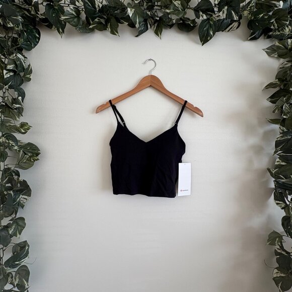 Lululemon Athletic Align Cropped Cami Tank Top A/B Black NWT Women’s Size 4 - Picture 1 of 8
